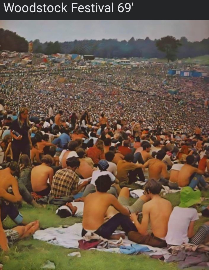 Chciałabym tam być....❣️😍
#woodstock
#flowerpower 
#makelovenotwar