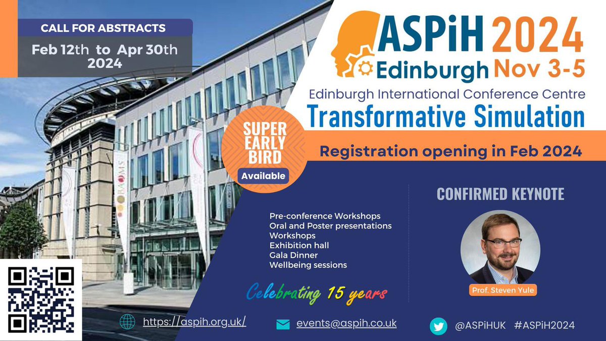 Invitation to tender. ASPiH T/2024 0001 & 0002–Contract for the Provision of Association for Simulated Practice in Healthcare Annual Conference Event Management and Association Management - please DM us with your email if you’d like to receive our tender invitations