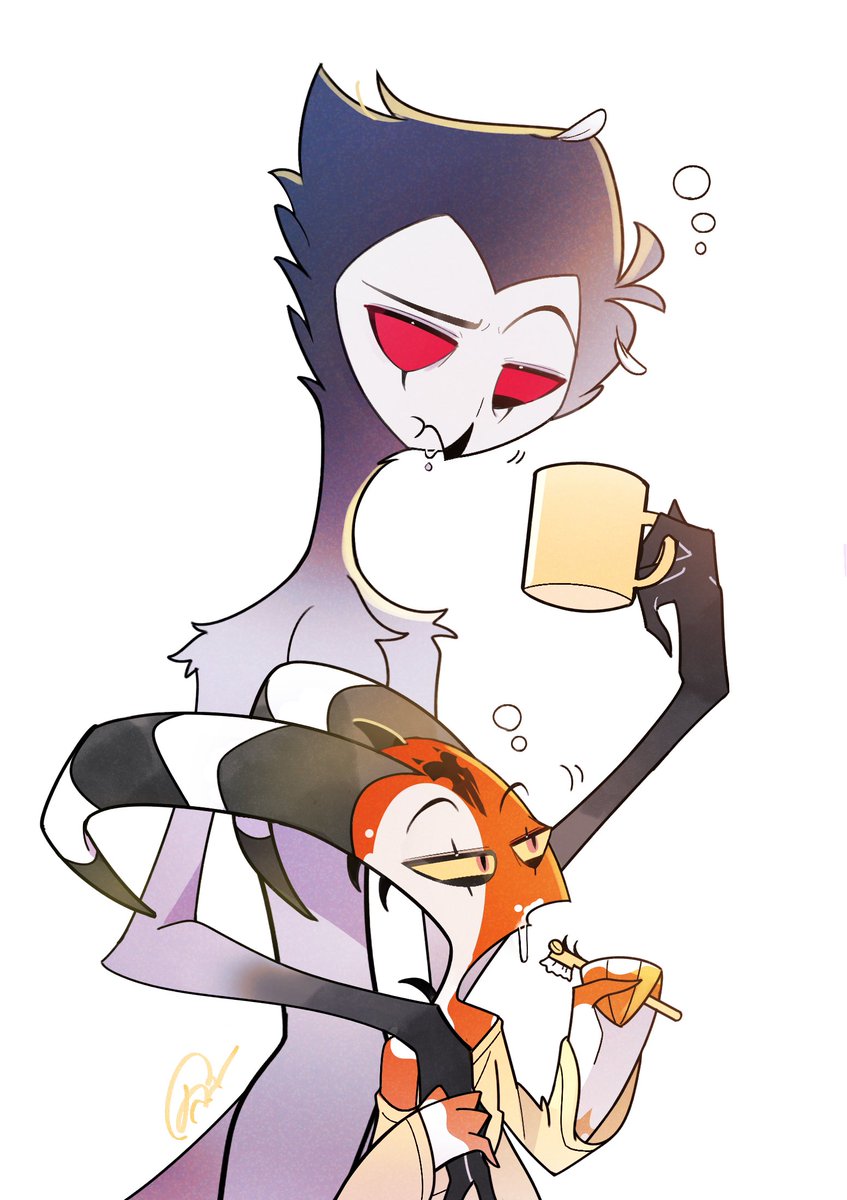 papelnln's tweet photo. ☀️🥱💛#HelluvaBoss #Stolitz https://t.co/cF9xkiaqLT