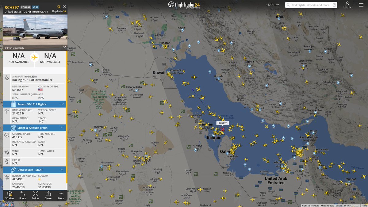 AIYeyENGDdJkjTr's tweet photo. Jan. 30, 2024
#Tennessee ANG Base, Knoxville #RAF Mildenhall #Al-Udeid Air Base 
#RCH809 #AE0265 USAF KC-135R Stratotanker 

#Tennessee ANG Base, Knoxville #Stuttgart #Al-Udeid Air Base 
#RCH897 #AE049C USAF KC-135R Stratotanker https://t.co/1aGQTmFPPy