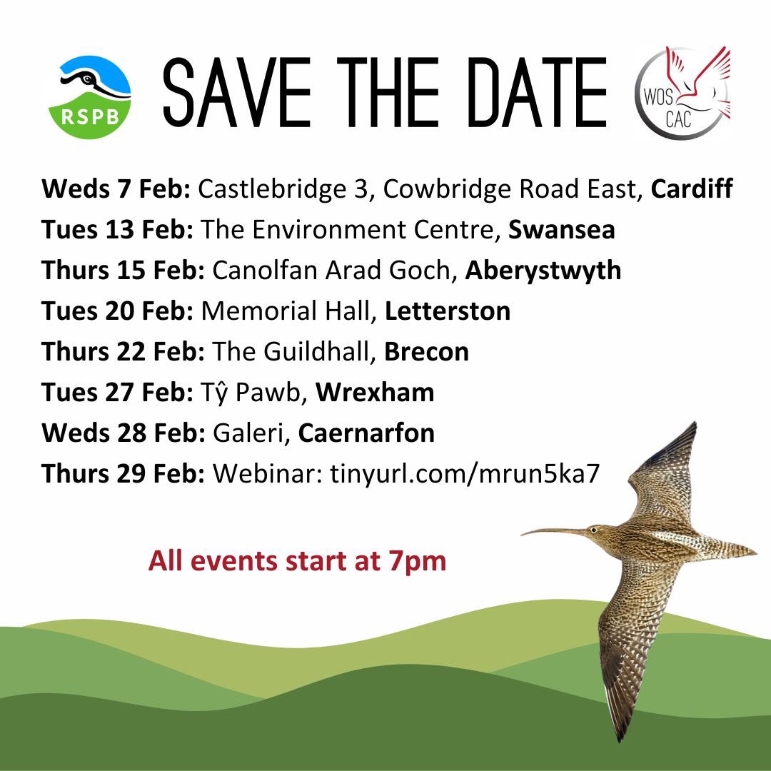 TRELETERT / LETTERSTON! 
Do one thing for Welsh wildlife in 2024!
Gwnewch un peth dros fywyd gwyllt Cymru yn 2024!

birdsin.wales/an-urgent-mess…

Chwefror 20 February  7pm
Neuadd Goffa / Memorial Hall
