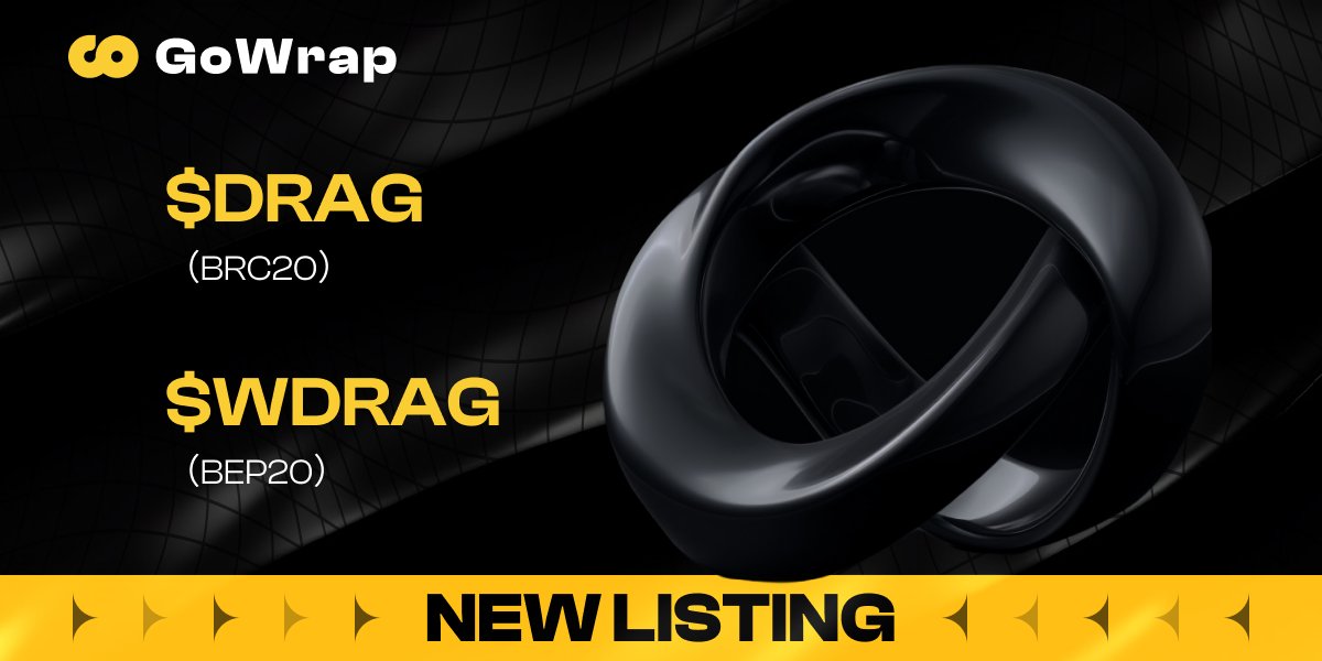 GoWrap_xyz's tweet photo. 🧡Exciting news! 🚀
GoWrap is about to enable BRC20 to BEP20 cross-chain for #Drag inscription and open up the cross-chain pool with LP added by GoWrap foundation.
⏲️Cross-chain opening time: 8 AM, 31st January UTC.
The contract will be announced one hour in advance. Please stay tuned to the official Twitter for updates.
Be careful of scam! Stay safe. #GoWrap #BRC20 #Dragon #Drag