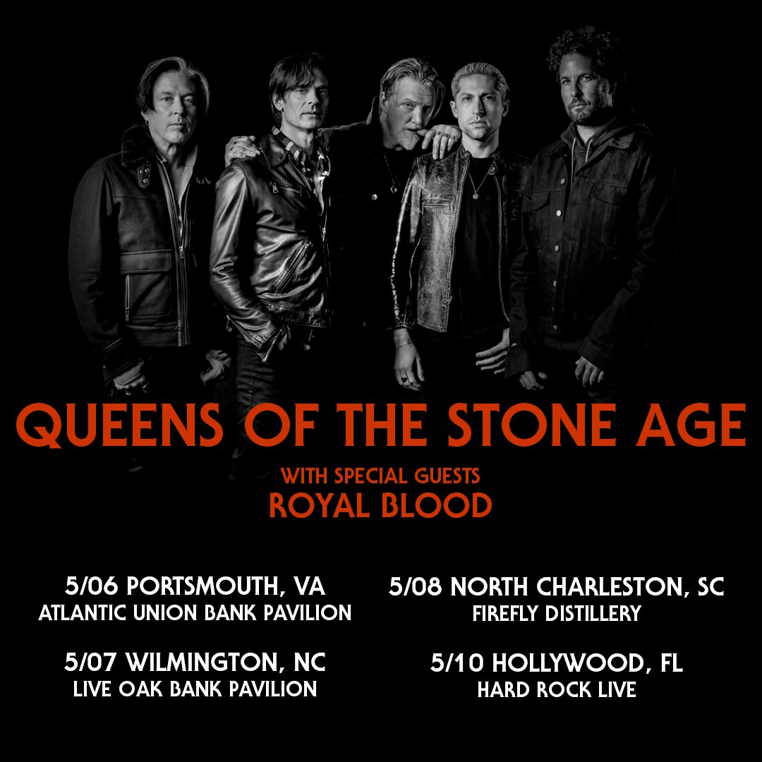 qotsa's tweet photo. New US #TheEndIsNero Tour Dates Announced! We'll be joined by special guests @royalblooduk. Tickets on sale Friday, Feb. 2 at 10am local time.

https://t.co/SDBC0Os03w https://t.co/BulUjof76Q