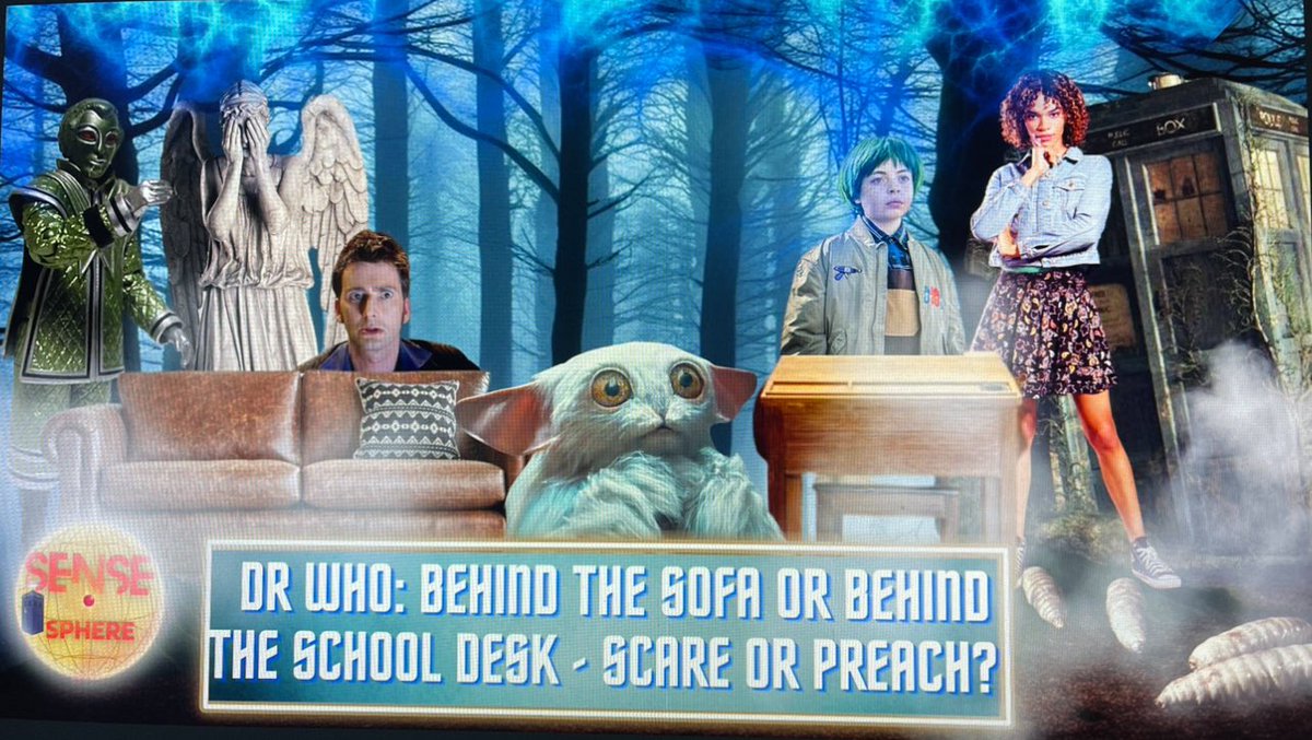 SensetheSphere's tweet photo. Should Dr Who be trying to get the kids behind the sofa again and forget The Message? Join us at 4pm Today
#DoctorWho #DrWho #whovians #badwolf #dw60 #scifi #monsters #daleks #livestreaming #youtube #russelltdavies https://t.co/rYjQQwNzN2