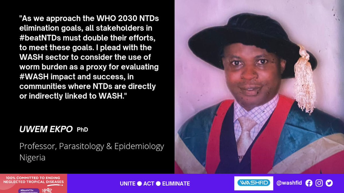 We must double our effort if we must achieve the goal of eliminating NTD by 2030.- @ekpotek 

#WorldNTDDay
#BeatNTDs
#TakeOnNTDs