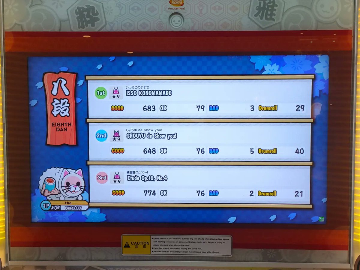 chickenpiebest's tweet photo. 八段合格！
Starting off 2024 with a bang! 888 🥳 #太鼓の達人 https://t.co/pa03oT0g6D