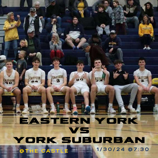 EYathlbooster's tweet photo. Come out and support the Boy's Basketball team as they take on York Suburban. JV tips off at 6pm, and Varsity tips off at 7:30. #EYgoldblooded #RollEY #eyathleticboosterclub https://t.co/coh2WnMXX1