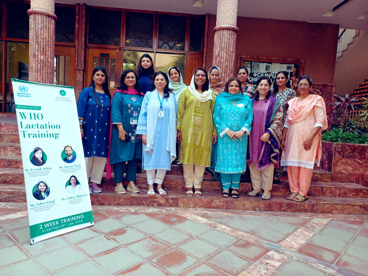 AKU Paediatrics (@akupaediatrics) on Twitter photo We are privileged to have SONAM <a href="/AKUGlobal/">Aga Khan University</a> as our partners in the multi-country BRANCH randomised control trial of lactation, coordinated by <a href="/WHO/">World Health Organization (WHO)</a> and funded by <a href="/gatesfoundation/">Gates Foundation</a>. We are excited to begin our two-week training of trainers for breastfeeding counselling, which We are privileged to have SONAM <a href="/AKUGlobal/">Aga Khan University</a> as our partners in the multi-country BRANCH randomised control trial of lactation, coordinated by <a href="/WHO/">World Health Organization (WHO)</a> and funded by <a href="/gatesfoundation/">Gates Foundation</a>. We are excited to begin our two-week training of trainers for breastfeeding counselling, which