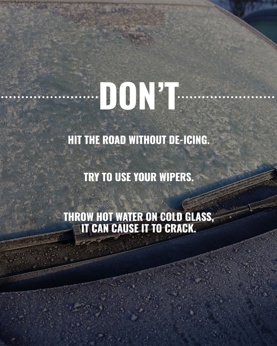 Learn how to de-ice your windshield properly because leaving it icy isn't an option. #AvisCarRental #PlanOnUs #wintertravel #wintertraveltips #snowday