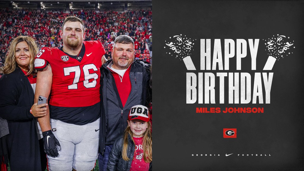 Happy Birthday, <a href="/milesjohnson76/">Miles Johnson</a> !!

#GoDawgs