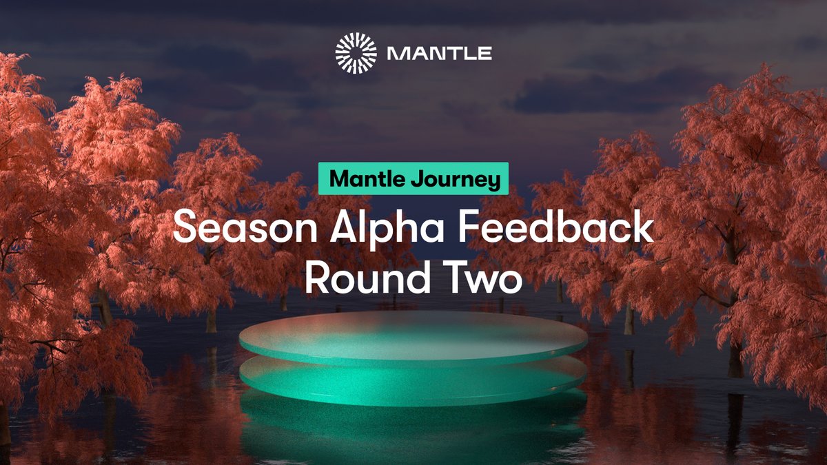 The #MantleJourney Season Alpha Reward Claim is live and we want to hear from you 🎉

journey.mantle.xyz/rewards

After claiming, submit feedback about your Journey: mantle.to/MJ-Feedback-2

⚙️ 100 $MNT will be awarded to 20 of the most constructive, creative, &amp; detailed submissions