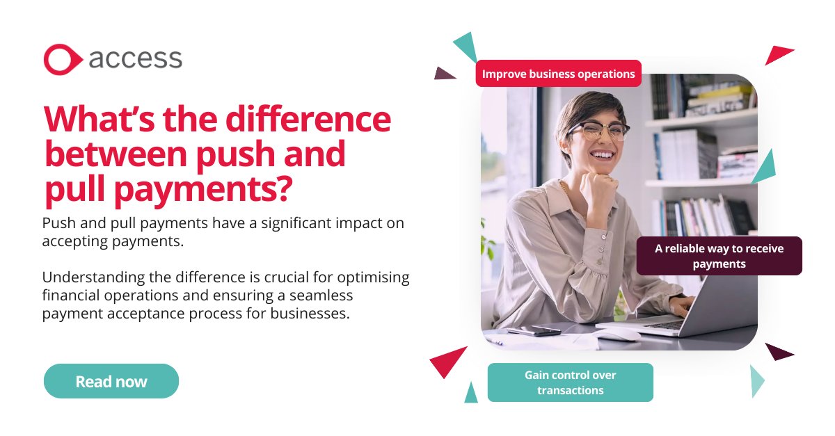 Dive into the world of payments with our latest blog post! 

Discover the critical differences between push and pull payments and how they impact your business. 

Don't miss out on this insightful read - ow.ly/nkET50QnLwX