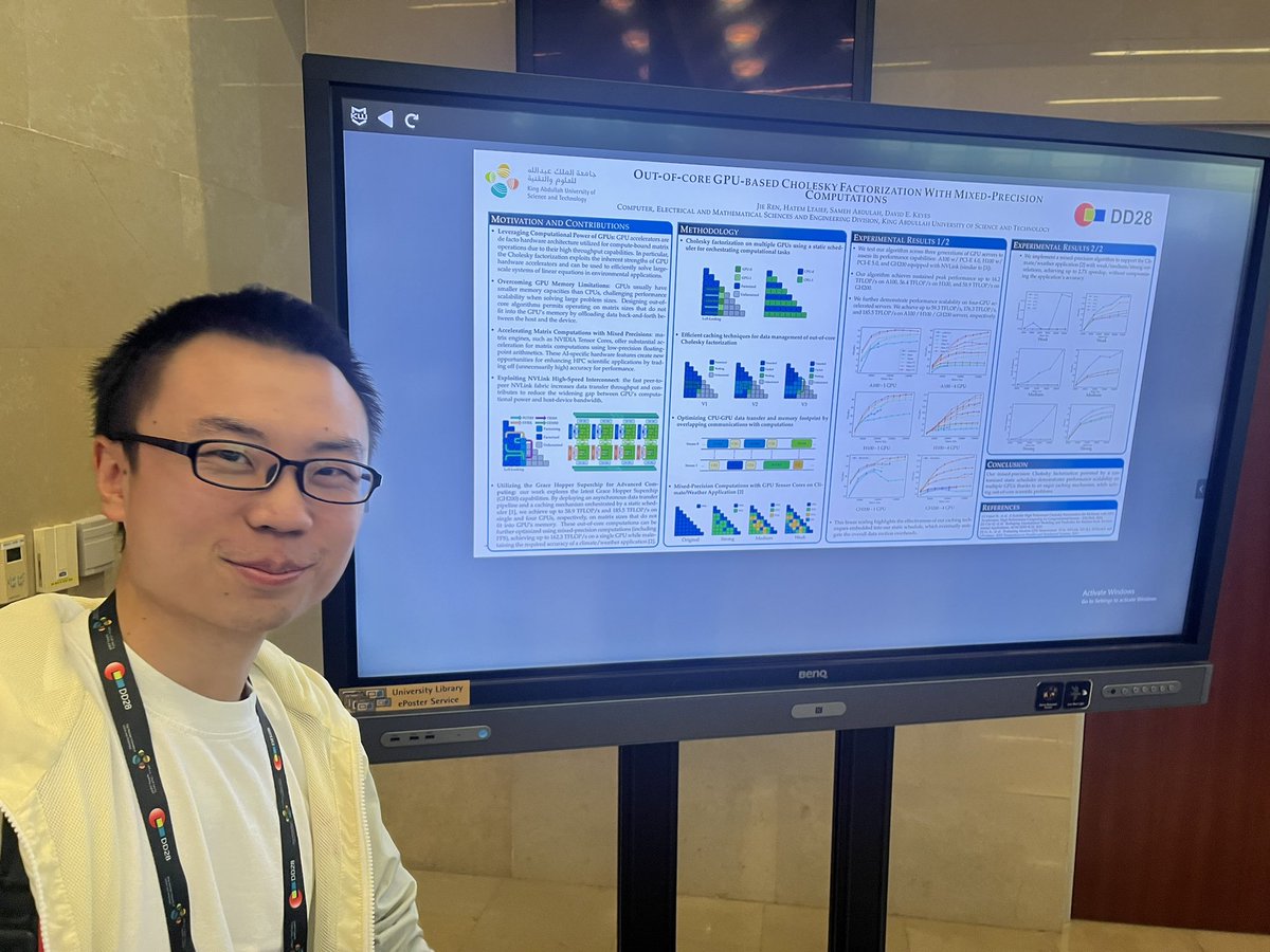 Our PhD students at #DD28 during the e-poster reception!

#HPC