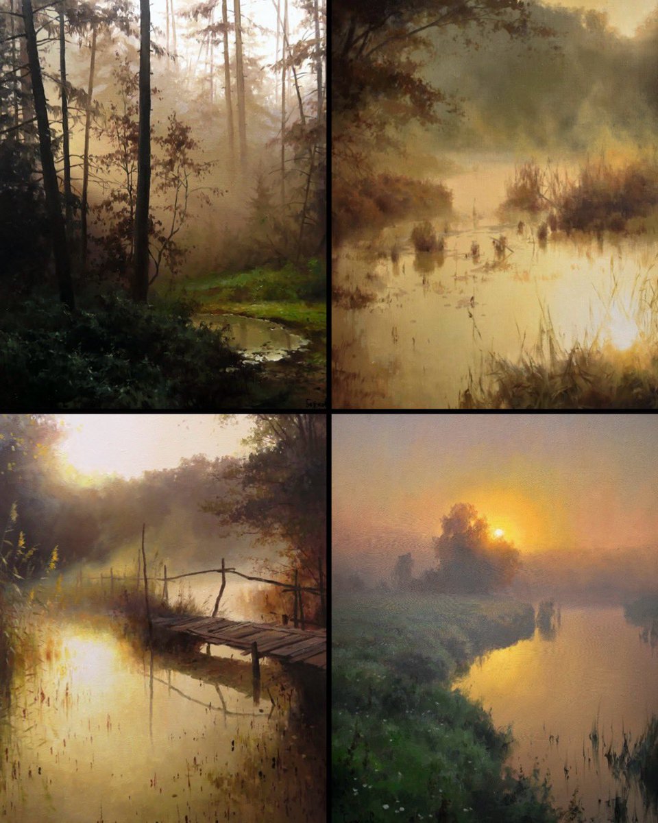 The otherworldly forest scenes of painter Roman Bozhkov