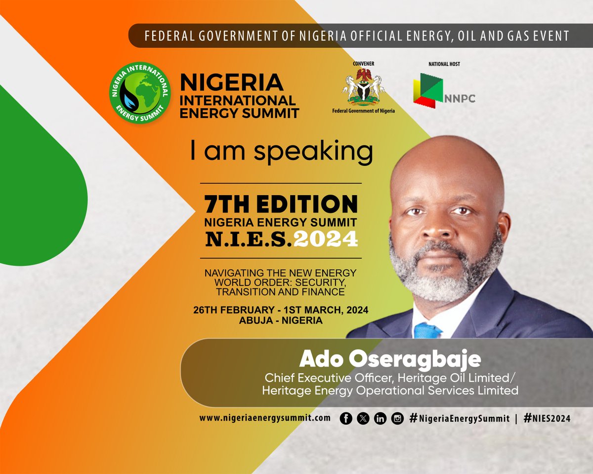 EnergySummitNGR's tweet photo. #Speakers Confirmed

Join the movement. Be part of #NIES2024
Register now https://t.co/6BjE0ylHQA

Event Producers: @BrevityAnderson 

#DecadeOfGas #Nigeria #Africa #Gas #GasReserves #oilandgas #Trade #InternationalTrade #business #investment #event #petroleum #finance https://t.co/XojN9DnW93