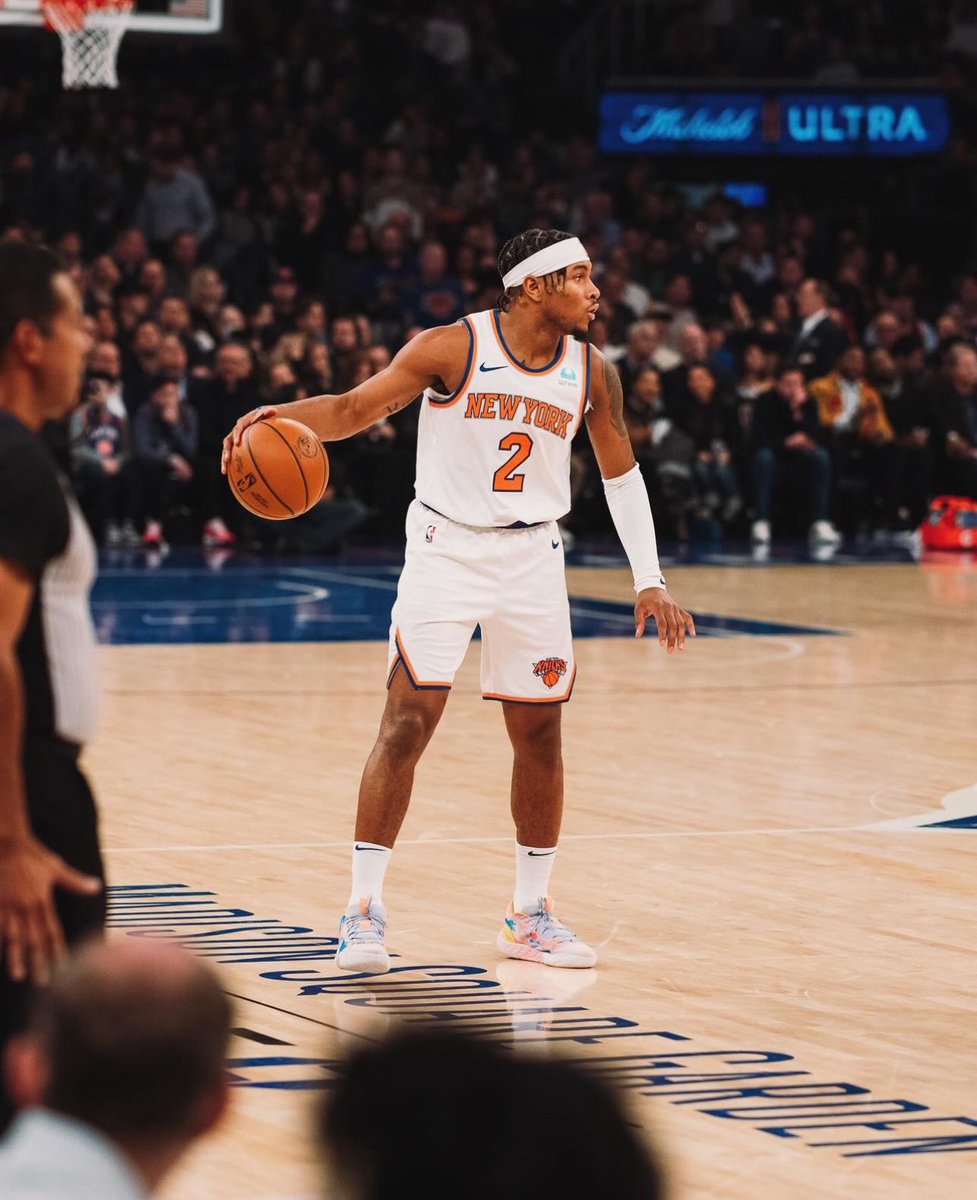 Miles McBride since signing his 3yr 13m contract on December 30th 2023

Games of: 

15mins | 15pts 4asts 1rbs | 4 3PM 
22mins | 16pts 2rbs | 4 3PM 
38mins | 19pts 5asts 6rbs 1stl 1blk | 4 3PM
36mins | 20pts 1ast 2rbs 2stls 1blk | 4 3PM
12mins | 8pts 2asts 1rbs 1blk | 2 3PM
21mins