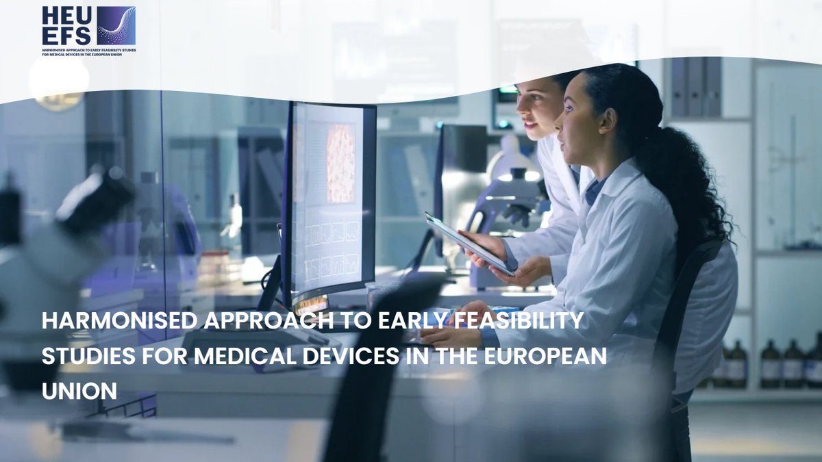 ➡️ We welcome the launch of @HEUEFS!

This is a research project funded by @IHIEurope  to develop a Harmonized Approach to Early Feasibility Studies for Medical Devices in the European Union 🇪🇺.

🤝 The consortium is composed of 22 public and private partners including