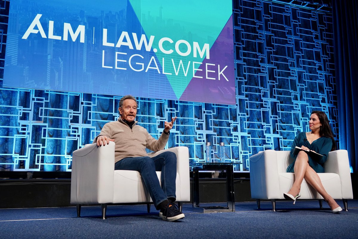 ALMEvents's tweet photo. What did you think of that incredible opening session by @BryanCranston?
Amazing right! 
What was your biggest takeaway? 

#Legalweek24 https://t.co/JkHz8ypLPC
