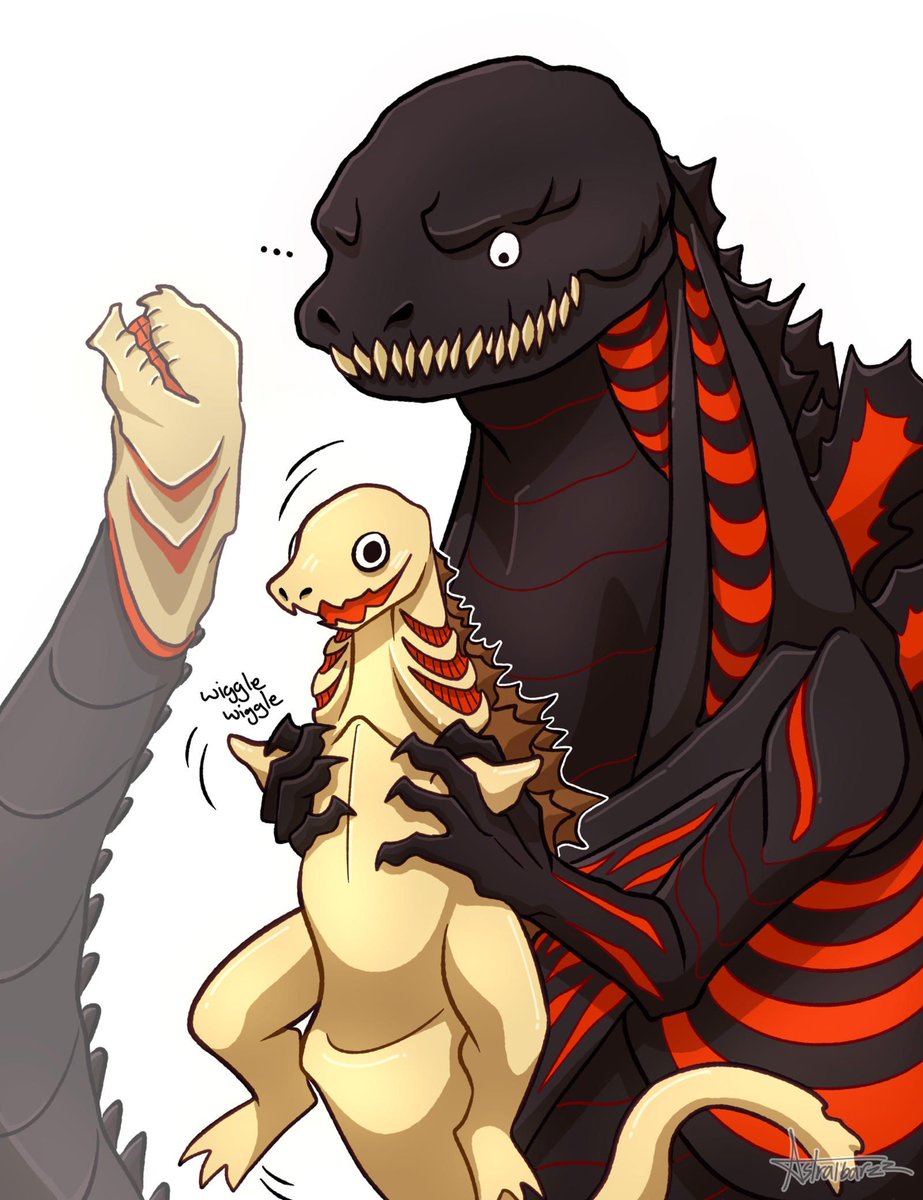 There's not a lot that's cute or cuddly about Shin #Godzilla... but that doesn't mean that it's lacking its share of dry humor! Hear all about it in our latest ep here: buff.ly/3U6Npxy Art by Astralbarzz