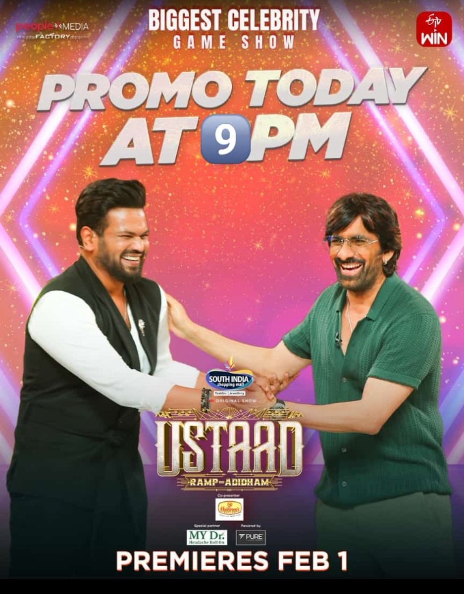 nagavenkatadur6's tweet photo. Kasepatloo MassMahaRaja @RaviTeja_offl Dhamaka modhalu avvudi ๐ฅณ๐ฅณ๐ฅณ๐คฉ
#ustaad
#MM #RockingStarMM
#EtvWin #WinThoWinodam #Eagle #EAGLEonFEB9th #raviteja #Eagleonfeb9th https://t.co/xu0bwrBRlb