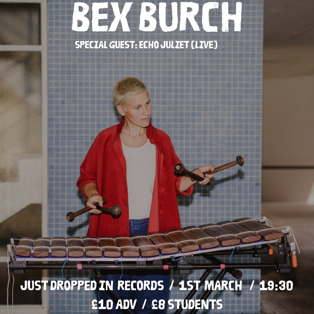 Excited to announce that @echojulietdj will be bringing her live set back to @InDropped when she supports the amazing Bex Burch (@intlanthem)