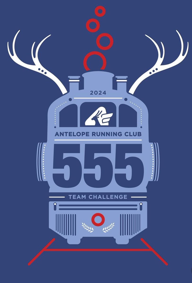 AntelopeRunClub's tweet photo. The first Antelope Running Club challenge of 2024 starts on March 1! Can you and your *team* run 555 miles in 55 days? Get up, jump out, don’t wait to REGISTER- it’s free! https://t.co/fqPZIvXrPD