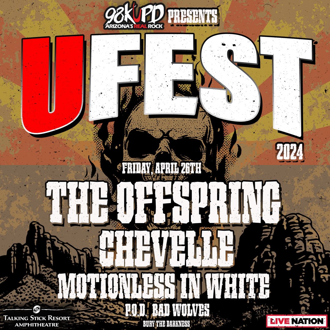 Arizona, we’ll see you in April for UFest, tickets go on sale Friday, February 2nd at 10am local time. ticketmaster.com/event/19006034…