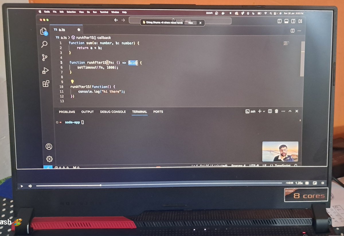 CoderAkash108's tweet image. Excited to embark on a 180-day web development challenge! 📷 Today marks Day 08/180 as I dive into the world of interface and types of TypeScript with #100xDevs  cohort. 📷 Follow my journey and let&apos;s #CodeToTheFuture together! 📷 📷@kirat_tw