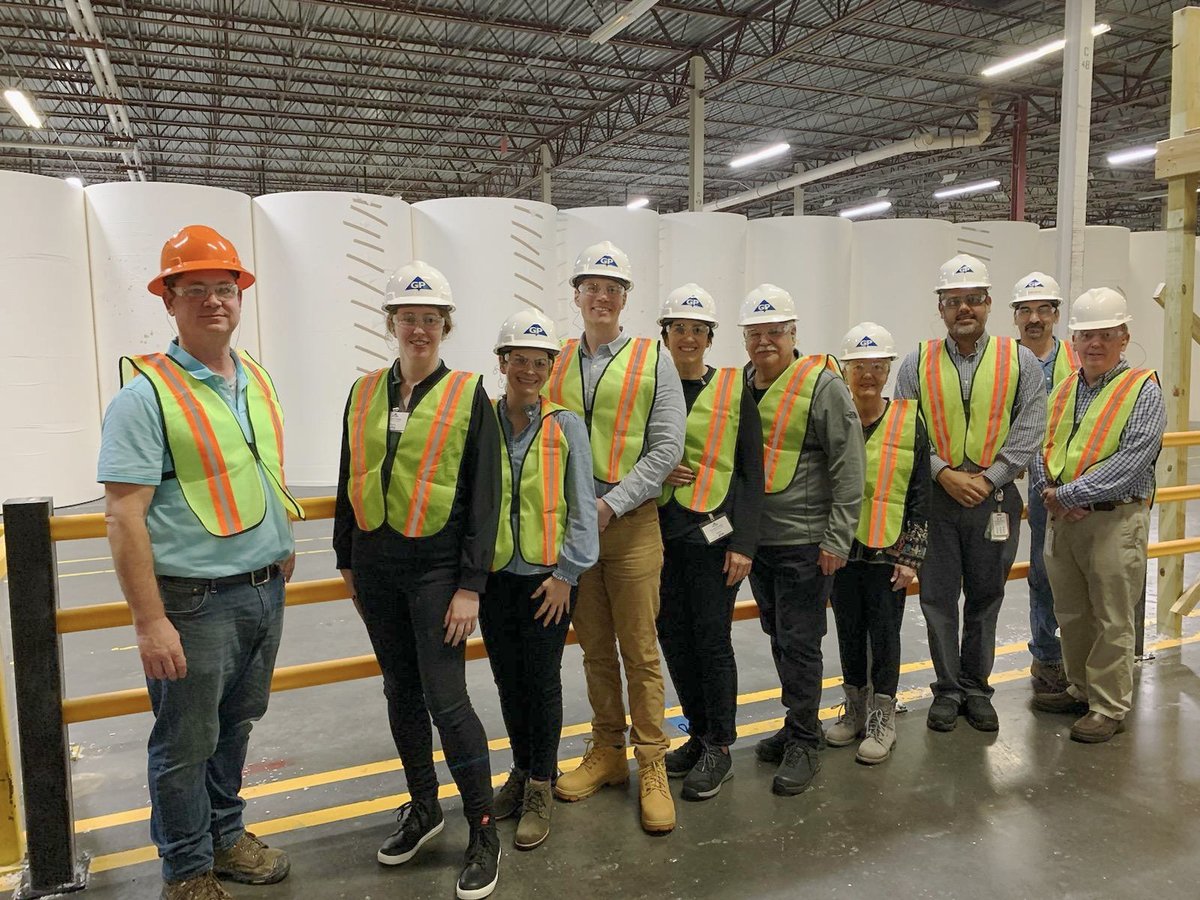 Some of team AF&PA traveled to visit @GeorgiaPacific’s Savannah River Mill where they make tissue products primarily from recycled paper. The mill also supports the local wildlife with acres of longleaf pine and wood duck nesting boxes.