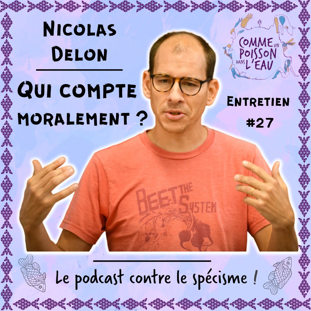 poissonpodcast's tweet photo. 🎸Nouvel ép🎸
Avec le philosophe @NicoDelon, on fait le tour des recherches qui répondent la question "Qui compte moralement ?"
Et c'est plus complexe qu'on aurait pu le croire !
On parle de #sentience, d'#agentivité, de #vulnérabilité, d'éthiques relationnelles... https://t.co/7ACC4hwW7T