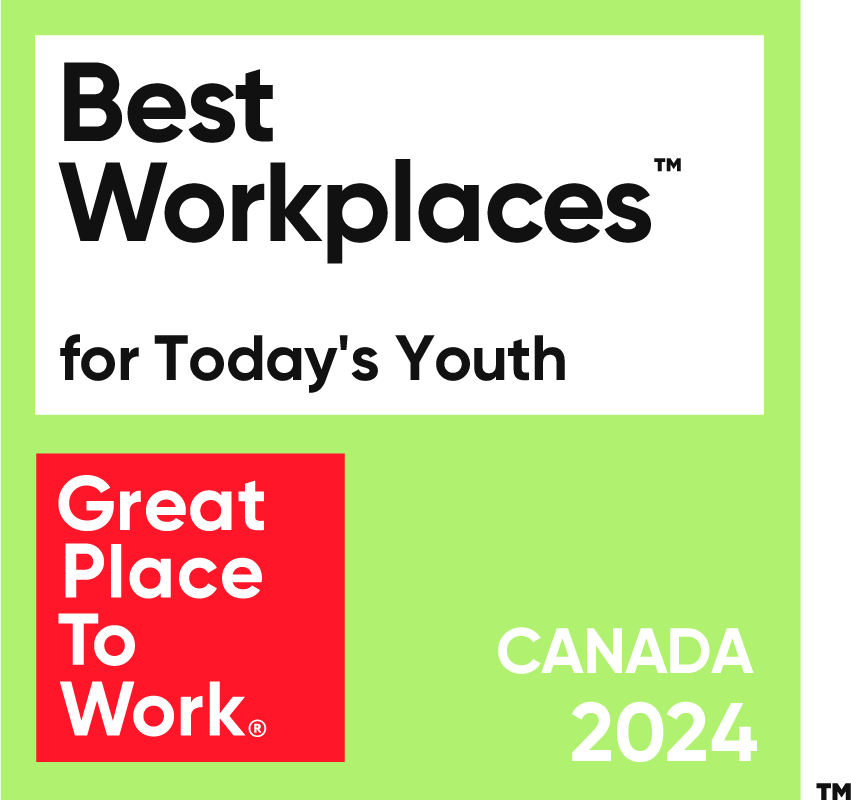 We’re a Best Workplace for Today’s Youth! This award recognizes our efforts in supporting the younger generation to thrive at work. Thank you, @GPTW_Canada!