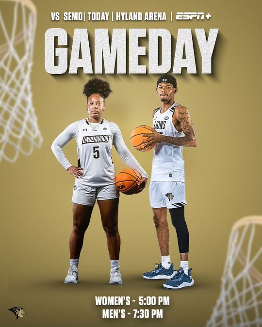 LU_Lions's tweet photo. The @LindenwoodWBB and @LUMensBball teams 🦁🏀 host SEMO tonight in Hyland Arena
The women’s game begins at 5️⃣:0️⃣0️⃣ p.m. followed by the men at 7️⃣:3️⃣0️⃣ p.m.
📺 | ESPN+
🎟️ | https://t.co/J3LCjERNaI
📊 (W) | https://t.co/1ZqUDgZf9q
📊 (M) | https://t.co/5b4PnlOYoo
#NewLevel https://t.co/cOJSkJJM0Q
