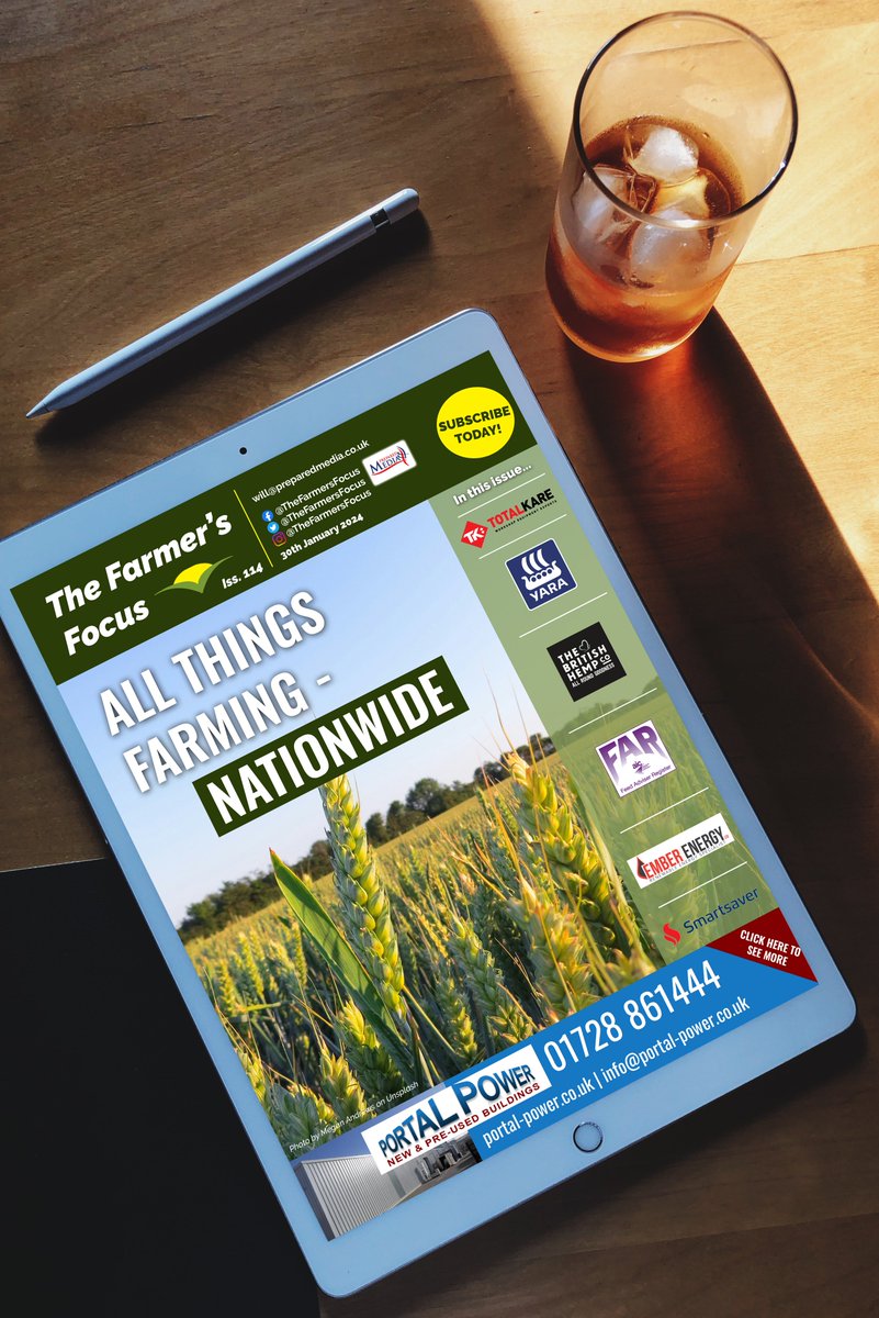 The Farmer's Focus issue 114 is live

Featured inside this weeks edition:
<a href="/TOTALKARE/">Totalkare</a>
<a href="/Yara_UK/">Yara UK</a> &amp; much more

<a href="/LemkenG/">LEMKEN GB</a> sponsor this week's Machinery Focus Campaign

Portal Power Sponsor our latest E-mag
portal-power.co.uk 

Check out the edition here: farmersfocus.co.uk/publications/