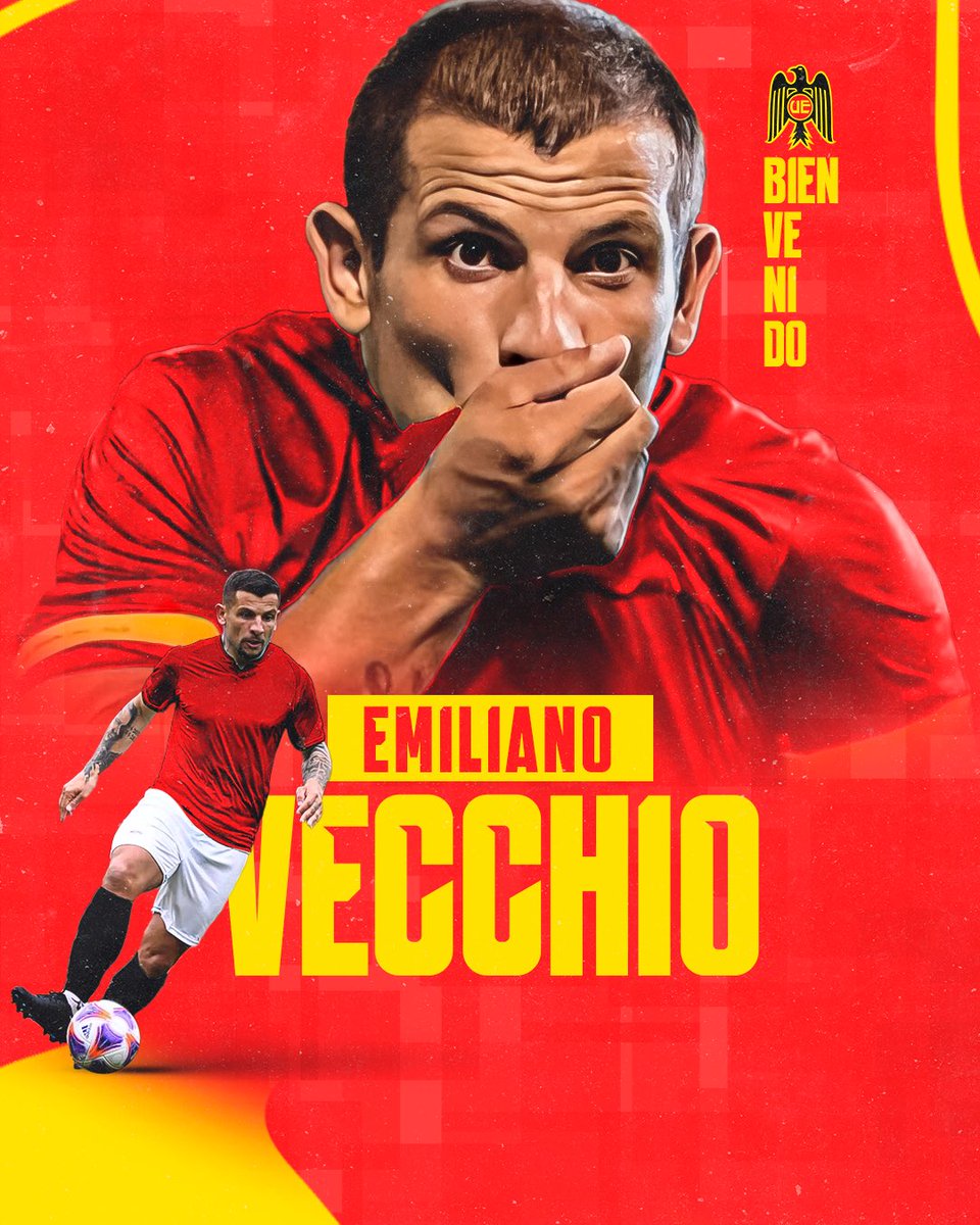 UEoficial's tweet image. Y llegó el día que anhelaba toda la #FamiliaHispana 🥹
Tras 12 años, Emiliano Vecchio vuelve a la Catedral para vestir los colores de @UEoficial 🔴🟡
🎶 Tenemos tú y yo algo pendiente, tú me debes algo y lo sabes 😏 

¡Bienvenido a tu casa, “Gordo” querido! 🇪🇸🙌