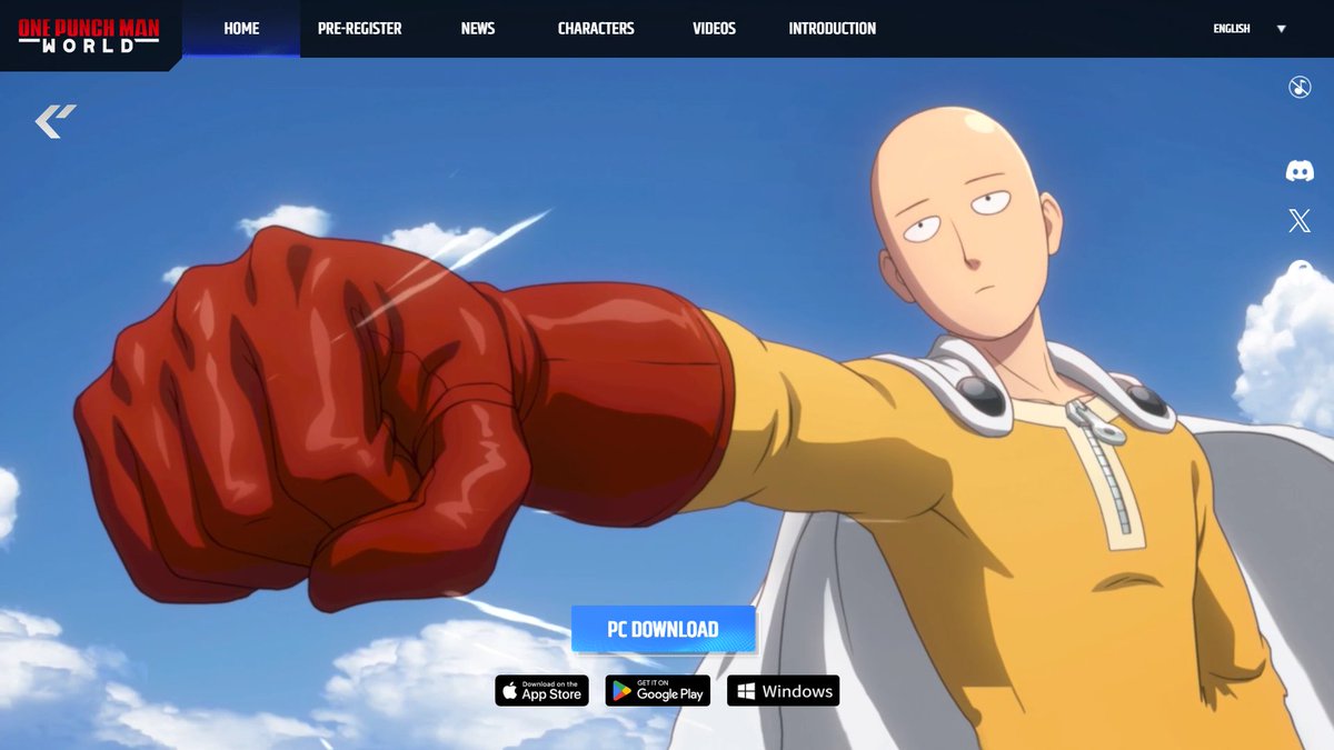 OPMWorldNewsEN's tweet photo. If you are having trouble with being able to download the PC version of One Punch Man: World it will be due to a regional restriction for even some people in Europe.

But if you use a VPN you can gain access to the website where you can download the game. #OnePunchManWorld #OPMW https://t.co/5FqOKMzQOo