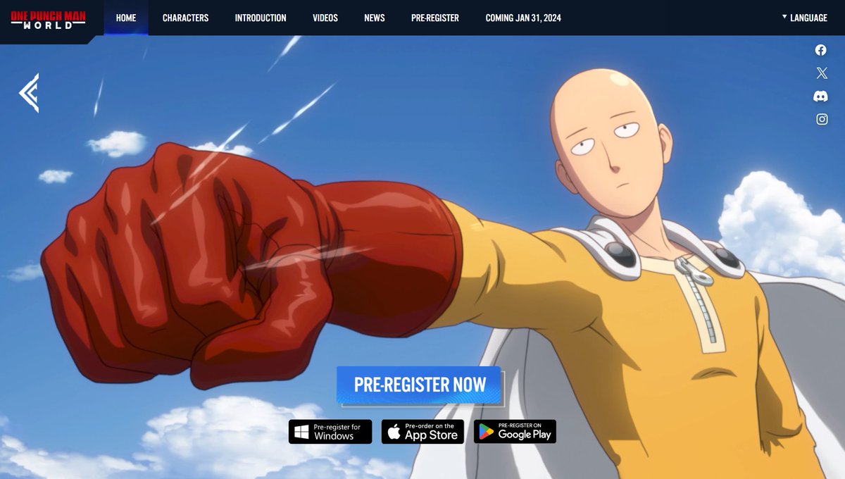 OPMWorldNewsEN's tweet photo. If you are having trouble with being able to download the PC version of One Punch Man: World it will be due to a regional restriction for even some people in Europe.

But if you use a VPN you can gain access to the website where you can download the game. #OnePunchManWorld #OPMW https://t.co/5FqOKMzQOo