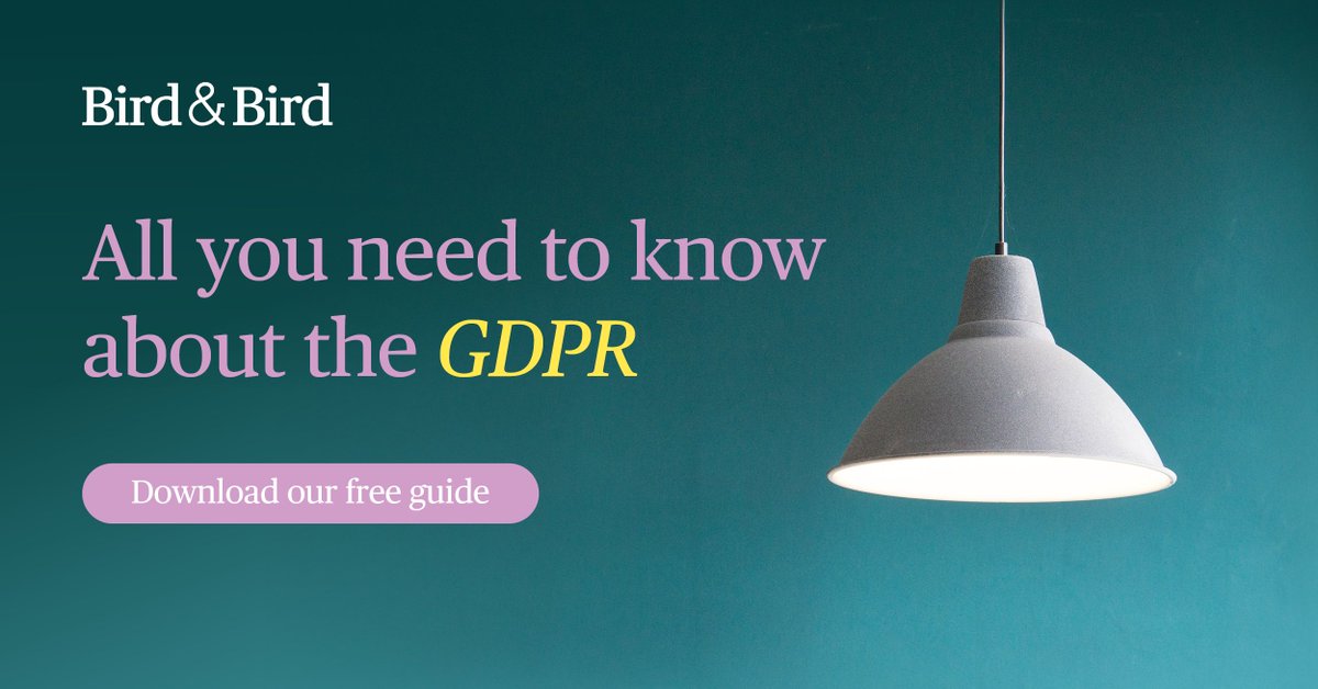 Are you still reeling from the excitement of Sunday’s #DataPrivacyDay? So are we!

Our global privacy and data protection team are thrilled to unveil an updated guide to the General Data Protection Regulation (GDPR).

Access the full guide here: twobirds.com/en/capabilitie…