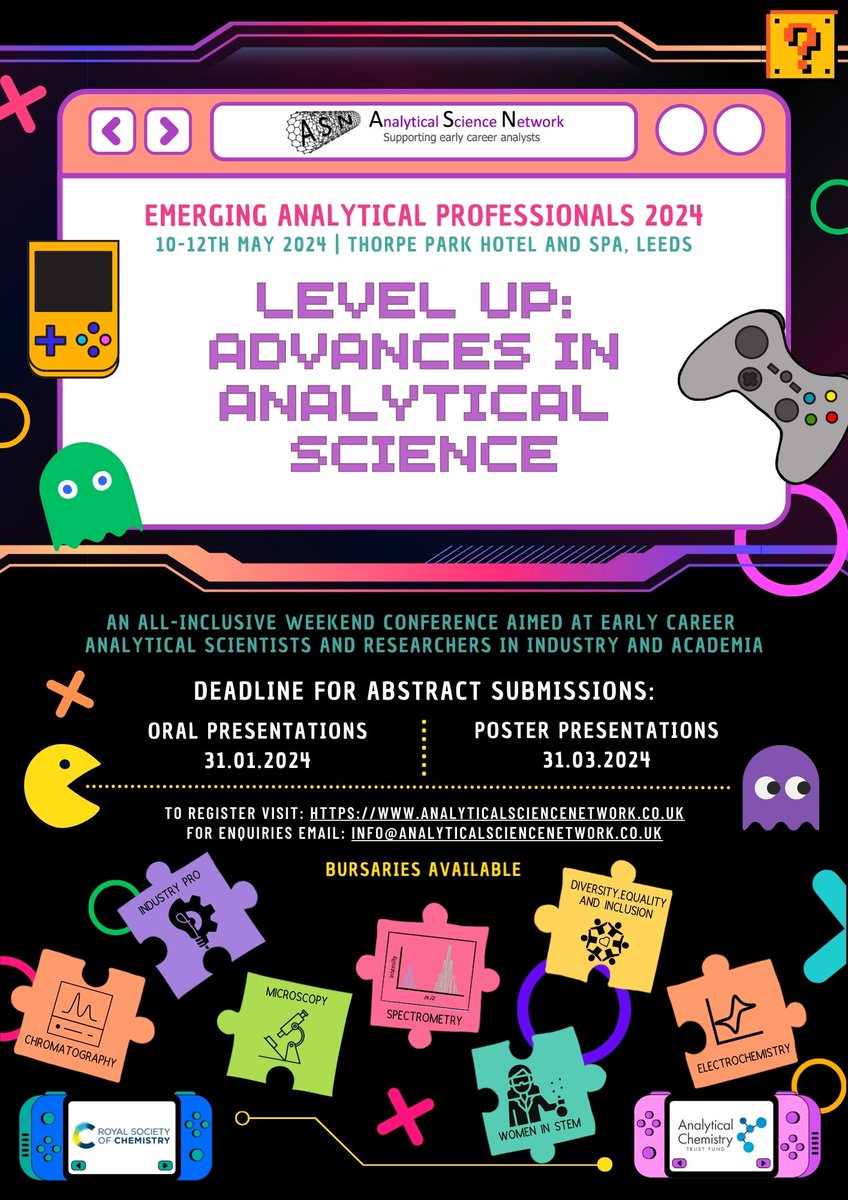 The Analytical Science Network (ASN) are hosting their next 3-day conference and you could be involved!   Emerging #Analytical Professionals 2024, takes place on 10-12 May. Applications for presentations close soon, register your place today-okt.to/mMnujo #CAMSUK