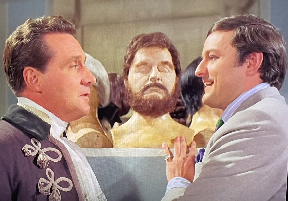 TimeLordDrew61's tweet photo. A time travelling Avenger back to 1790 Care of Peter Bowles. Escape in Time . The Avengers. #TheAvengers #JohnSteed #PatrickMacNee #DianaRigg #EmmaPeel #EscapeInTime #Series5 https://t.co/Vr1vlgLSo1
