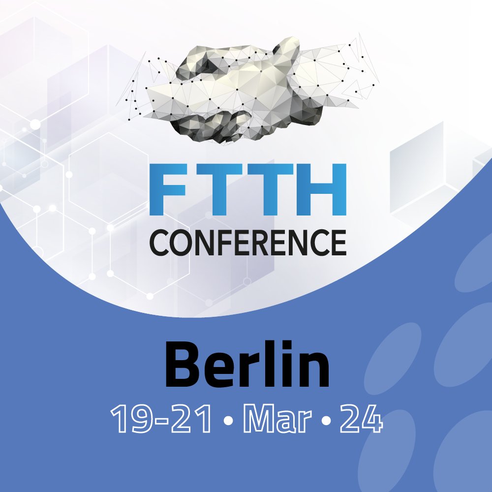 [Event] Telenco is excited to announce its participation to the FTTH Conference 2024!

👉 Telenco will present its solutions for the deployment and maintenance of FTTH networks. 

📆 March, 19, 20 & 21
📍 Berlin, Germany
🎫 ftthconference.eu

#ftth24 #FTTH #fibre