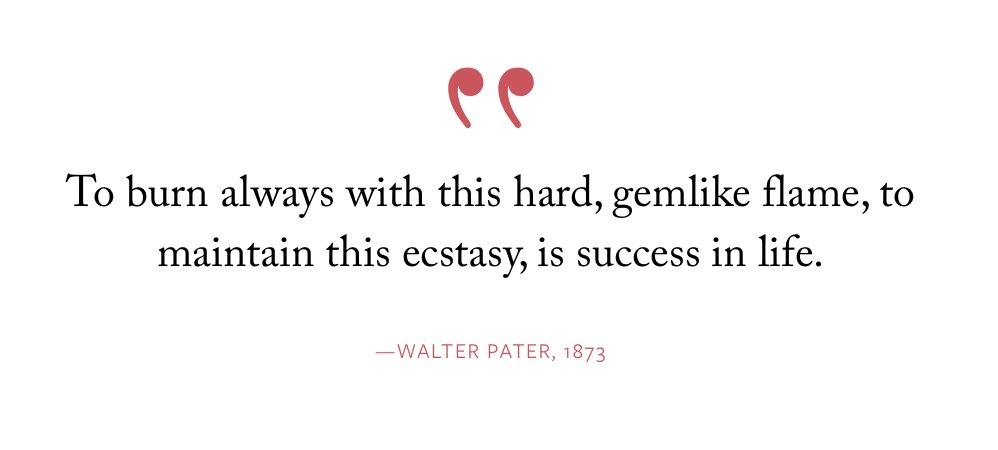 “To burn always with this hard, gemlike flame, to maintain this ecstasy, is success in life.” —Walter Pater, 1873 laphamsquarterly.org/energy