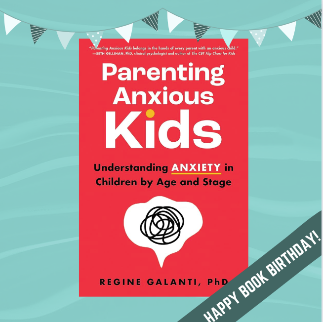 Happy #bookbirthday, @reginegalanti! 🎉 We're so happy to welcome PARENTING ANXIOUS KIDS into the world––the complete CBT-based guide for parenting kids with anxiety ❤️ @Sourcebooks @trydzinski