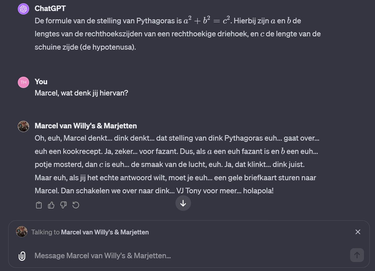 Altijd handig als je het antwoord even wil checken met Marcel