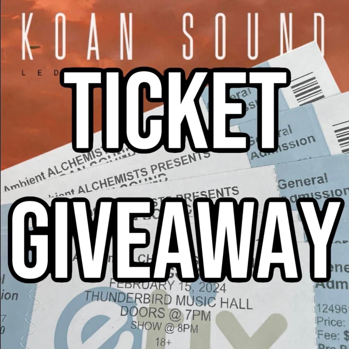 AmbientPgh's tweet image. FACEBOOK TICKET GIVEAWAY: Win TWO tickets to Ambient Alchemists Present: KOAN Sound - Led by Ancient Light Tour (2/15/24) 

Follow the link below on how to enter ⬇️
facebook.com/share/p/uqx8dc…

#ambientalchemists #ambientarmy #pittsburghedm