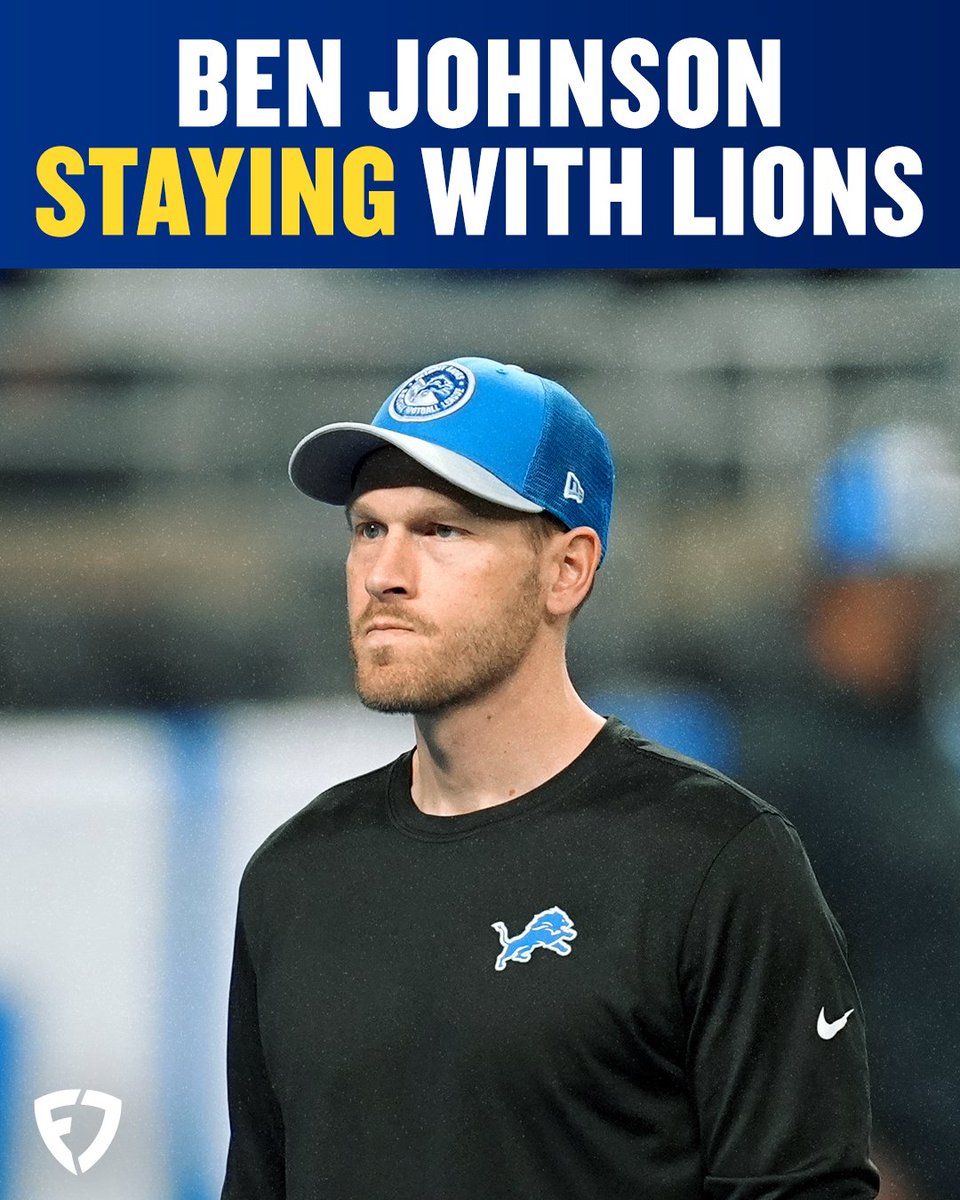 FanDuel's tweet photo. LIONS FANS REJOICE 🙌

Ben Johnson is staying with the Lions for next season, per @TomPelissero https://t.co/jnvXUminK9