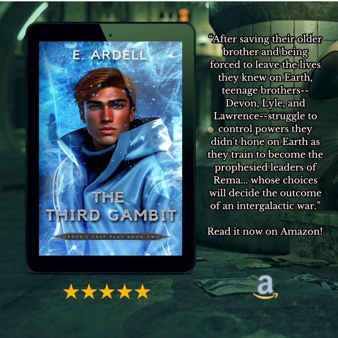 E_Ardell's tweet photo. Devon, Lyle, Lawrence, and Evan must choose to either play the roles assigned to them by Order or be erased from existence with everything else.
#YAScifi #OrdersLastPlay #ScienceFiction #Fantasy #SpaceOpera #ReadersofFacebook #Bookish #Diversebook #BIPOCAuthor #spaceodyssey https://t.co/7LHLPgnEaa