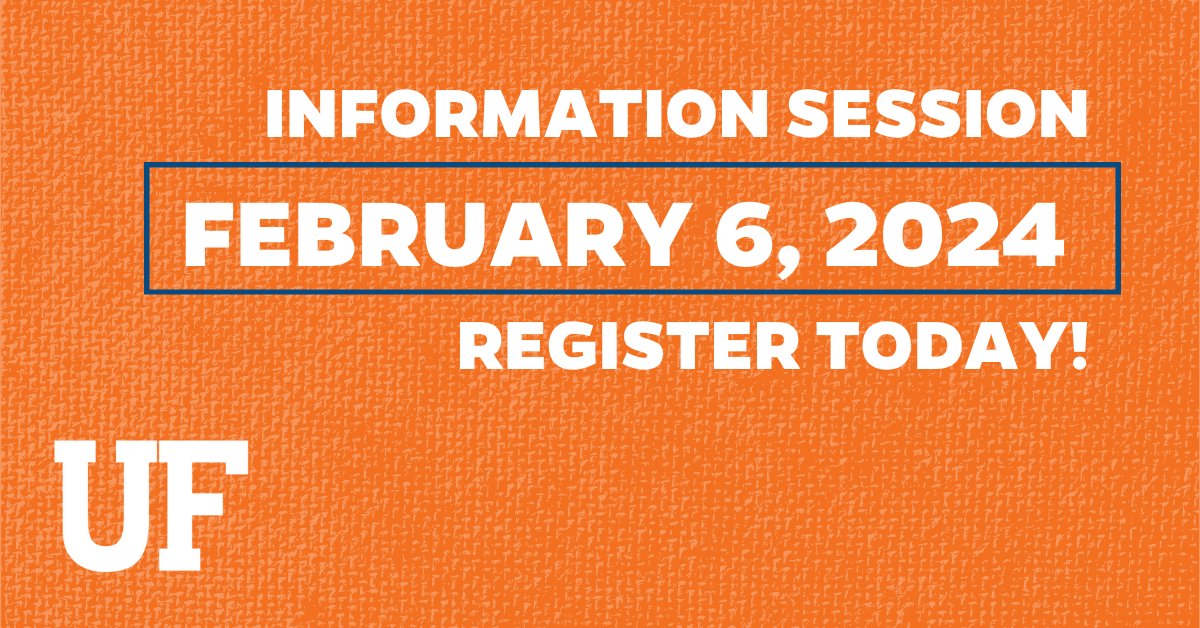 UFMusicEd's tweet photo. Join us for an upcoming information session on February 6 at 7 p.m. EST regarding our online Master of Music in Music Education program.

We will be covering admissions, curriculum, careers, and more!

Register today to save your seat: https://t.co/jjqSU1fkW9 https://t.co/FzkfyDSCAc