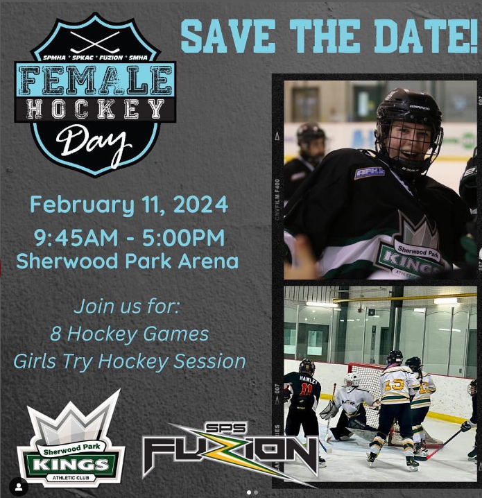 Spkac16aa's tweet photo. The U16AA Senators are excited to share that Female Hockey Day will be on February 11, 2024 w/ @spsfuzionhockey 🏒

This year will include a "girls try hockey" ice slot at 12:30pm for all ages to come out and try hockey!

8 games to watch #spmha #official_spkac #smha #girlpower https://t.co/XscgNEeT5U