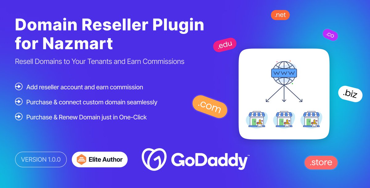 DevSuzon's tweet photo. Today just released my developed Domain Reseller Plugin, powered by GoDaddy!

Have a look here,
https://t.co/jyugdZAY5P

#Laravel  #Godaddy #Backend #PHP #Codecanyon https://t.co/irFRysTJPs