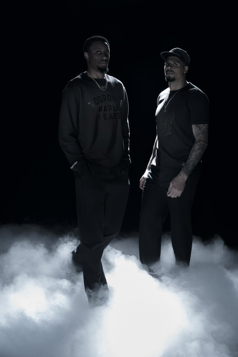 MapleLeafs's tweet photo. In collaboration with @tooblackguys & @mitchell_ness 

Inspired by our 8 Leafs Black alumni, an exclusive capsule collection to celebrate Black Excellence…with No Apologies

Available online at Real Sports Apparel now and Throne Barbershop (612 Richmond St. W) during NHL All-Star Weekend starting 1.31.2024